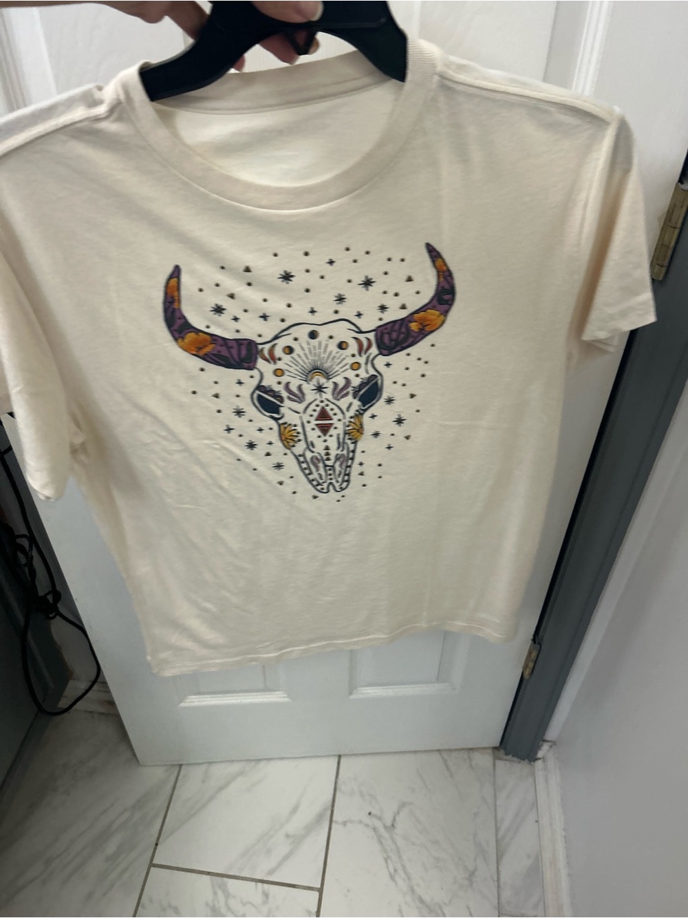 NWT LUCKY BRAND rhinestone graphic tee.